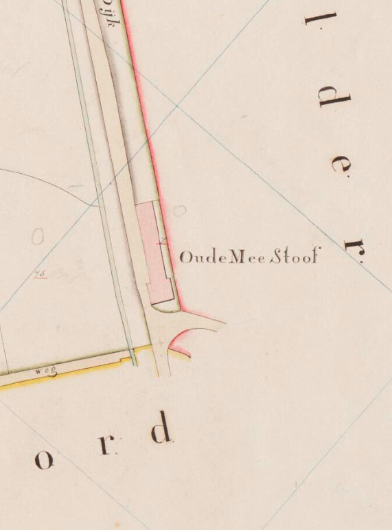 Molen 15182 Thoorndijkse Meestoof / Oude Meestoof (Dinteloord), Kadastrale kaart 1811-1832: minuutplan Dinteloord en Prinsenland, Noord-Brabant, sectie G, blad 01&nbsp; | Database Nederlandse molens