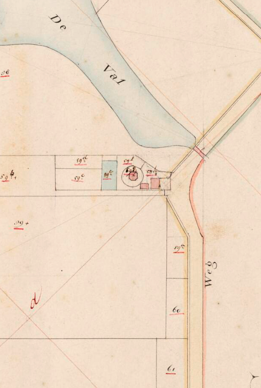 Molen 16981 Nooit Gedacht (voorganger) (Colijnsplaat), Kadastrale kaart 1811-1832: minuutplan Colijnsplaat, Zeeland, sectie I, blad 01 | Database Nederlandse molens