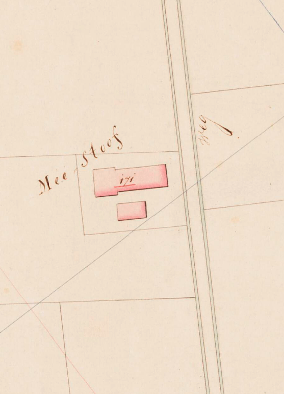 Molen 15883 Ruigenhilsche Meestoof (Willemstad), Kadastrale kaart 1811-1832: minuutplan Willemstad, Noord-Brabant, sectie C, blad 02 (MIN10175C02) | Database Nederlandse molens
