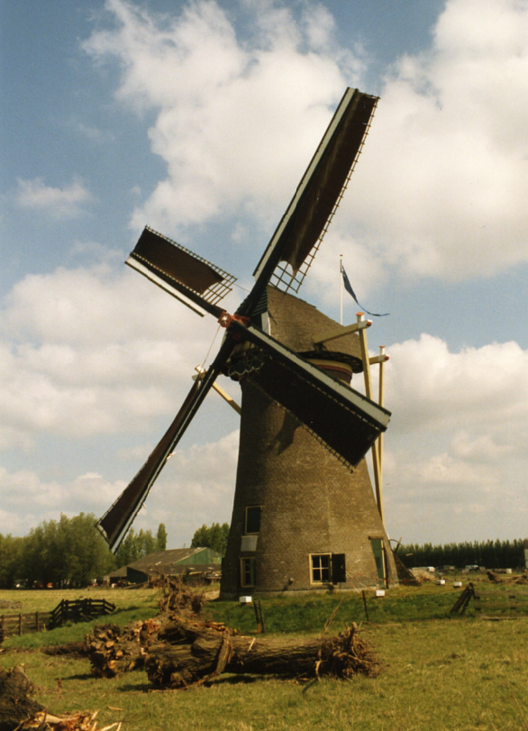 Molen 02767 Polder Nieuw Pendrecht, Pendrechtse molen (Rotterdam, stadsdeel Charlois), Foto van Tersteeg, J.L.J. (Jacques)
datering:&nbsp;1991 | Database Nederlandse molens