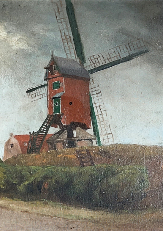 Molen 03329 a Molen van Luteyn (St. Kruis), Schilderij van Collectie Jan Luteijn/DHM | Database Nederlandse molens