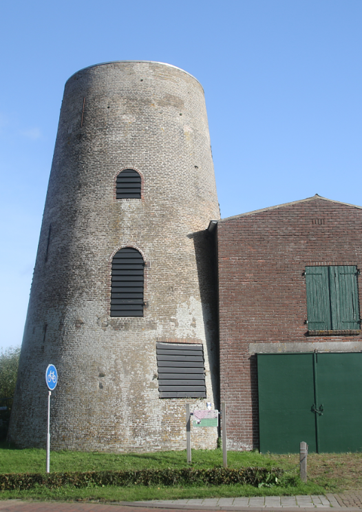 Molen 03559 De Hoop (Sint Laurens), deel van grotere foto van P. Minderhoud, opname 28 oktober 2023 | Database Nederlandse molens