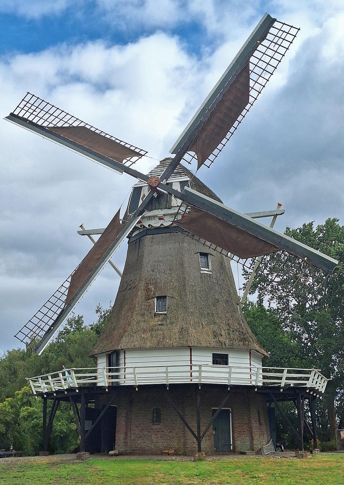 Molen 10065 De Berk (Barger-Compascuum), Jay Verkerk (22-08-2026)Tijdens de Drentse Molendag was de molen eindelijk weer draaiend te zien! | Database Nederlandse molens