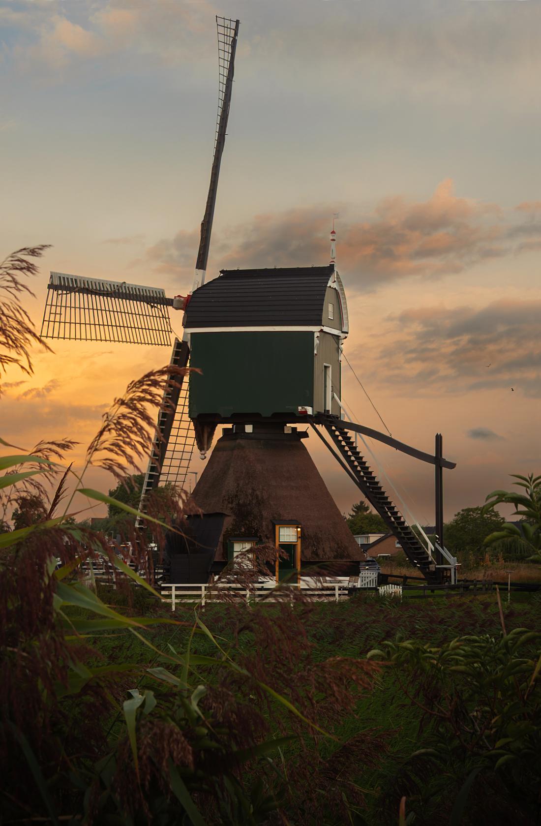 2, Molen 00826 Bonkmolen / Molen den Bonk (Lexmond), Piet Grasmaijer (31-08-2026)De molen bij het eerste ochtendlicht. | Database Nederlandse molens