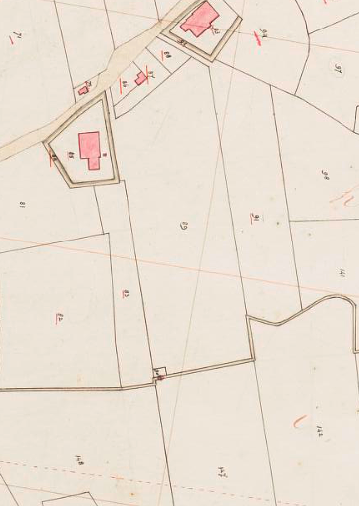 Molen 04449 Van Dellenspolder (Grijpskerk), Kadastrale kaart 1811-1832: minuutplan Grijpskerk, Groningen, sectie E, blad 01 (MIN01013E01) | Database Nederlandse molens