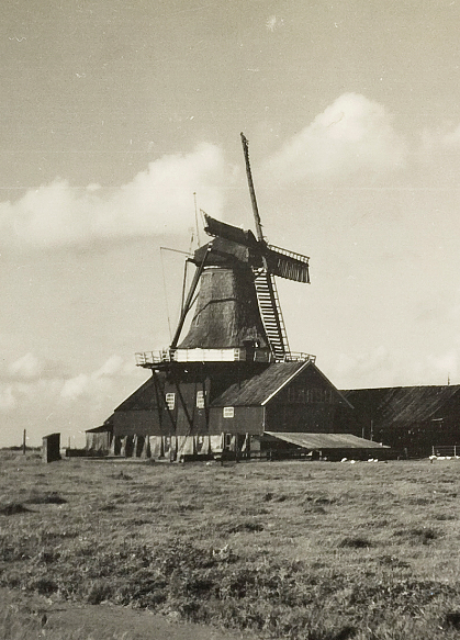 Molen 02889 De Veteraan / Molen van Groeneboom (Oosterzee/ Eastersee), deel van een grotere foto | Database Nederlandse molens