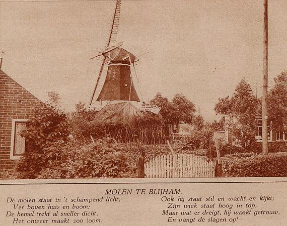 1, Molen 06423 De Werkman / De molen van Wilts (Blijham), Krantenartikel 'Het Noorden in woord en beeld' 26 juni 1931, coll.Frans Weemaes | Database Nederlandse molens media-bestand