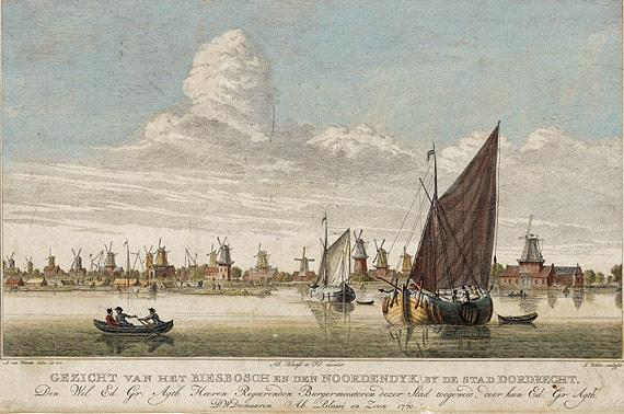 1, Molen 12089 Het Varken (Dordrecht), Afb. coll. RAD nr 551_231001, gemaakt door Arie van Wanum ca 1770 | Database Nederlandse molens media-bestand