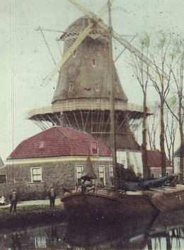 Molen 00814 a De Vriendschap / Het Anker (Weesp), Ansichtkaart | Database Nederlandse molens media-bestand
