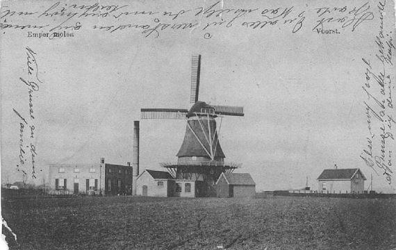 1, Molen 00404 a Molen Lammers (Empe), Ansichtkaart: collectie A. Straalman, opname ca 1915 | Database Nederlandse molens media-bestand