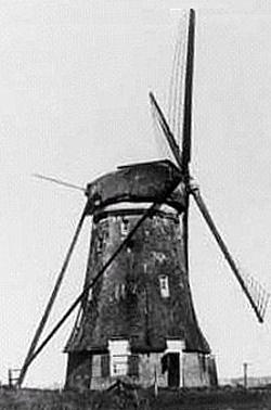 1, Molen 00842 Polder Herwijnen, Hooglandse Watermolen (2e) (Herwijnen), Deel van onderstaande foto | Database Nederlandse molens media-bestand