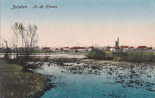 1, Molen 02881 a Molen in de Hoven (Zutphen), Ansichtkaart begin 1900 | Database Nederlandse molens media-bestand