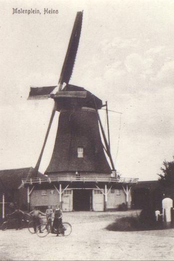 Molen 01849 Nieuwe Molen / Molen Hooglugt / Nieuwe Lenther Molen (Heino), Ansichtkaart, collectie G.H. Varwijk sr. | Database Nederlandse molens media-bestand