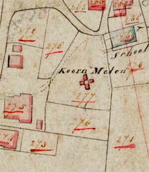 2, Molen 02774 a Drutense molen (Druten), deel kadasterkaart | Database Nederlandse molens media-bestand