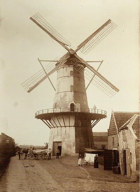 1, Molen 01210 a Leerdamse korenmolen op de Westwal (Leerdam), Ansichtkaart | Database Nederlandse molens media-bestand