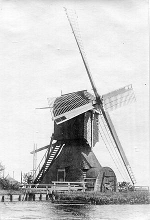 Molen 00022 De Ronde Veenen, Oudhuizermolen (Wilnis), Foto: coll. W.A. Korpershoek | Database Nederlandse molens media-bestand