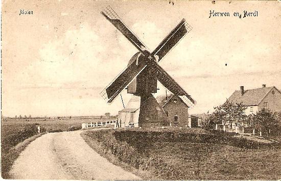 1, Molen 02832 Molen Kuyper / Molen bij Huize Aerdt (Herwen), Ansichtkaart: coll. Frans Weemaes | Database Nederlandse molens media-bestand