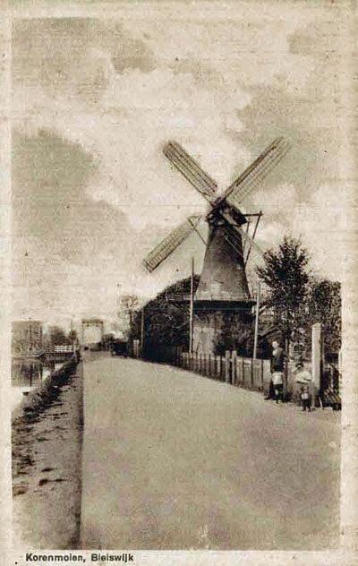1, Molen 02887 De Haas (Bleiswijk), Ansichtkaart, coll. Nico van Dam | Database Nederlandse molens media-bestand