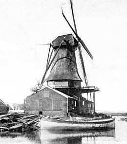 Molen 02552 e De Lamoenboom / De Hoop (Nieuwendam), Foto: n.n. | Database Nederlandse molens media-bestand