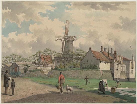 1, Molen 06490 z De Goede Verwachting (Amsterdam), Afb. J.M.A. Rieke, 1887 (coll. Theo Bakker) | Database Nederlandse molens media-bestand