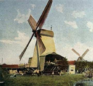 Molen 02484 b Het Luipaard (Amsterdam), Ansichtkaart (coll. L. Middelkoop) | Database Nederlandse molens media-bestand
