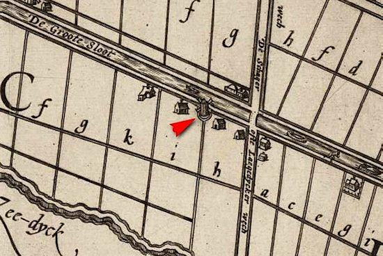 1, Molen 17150 Molen C (1e) (Schagerbrug), Detail kaart Baptista van Doetecum, 1600 | Database Nederlandse molens media-bestand