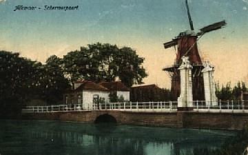 1, Molen 00800 b De Wachter (Alkmaar), Ansichtkaart | Database Nederlandse molens media-bestand