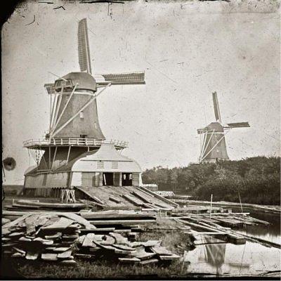Molen 06491 g Het Klaverblad (Amsterdam), Foto van Jacob Olie Jbz., J. (1834-1905) | Database Nederlandse molens media-bestand