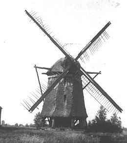 Molen 00251 Dorpspolder Enspijk (Enspijk), Foto: collectie J. Knegt, de molen in 1948 | Database Nederlandse molens media-bestand