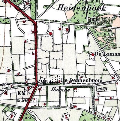 1, Molen 13149 Molen van Kemper (IJzevoorde), Detail top. kaart 1929 | Database Nederlandse molens media-bestand