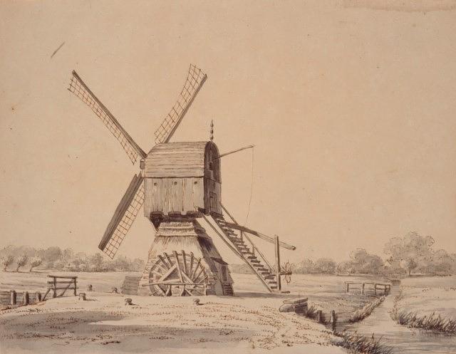 1, Molen 02877 d Zuidpolder (Dordrecht), Simon van Gijn, 1857, beeldbank RAD 551_36052 (coll. D. van Asperen) | Database Nederlandse molens media-bestand