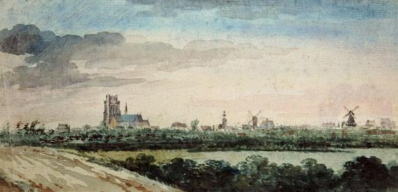 3, Molen 12055 De Hoogmoed /De Hoogmoet (Dordrecht), Tekening A. Schouman, 1751 ca, coll RAD nr 551_30334 | Database Nederlandse molens media-bestand