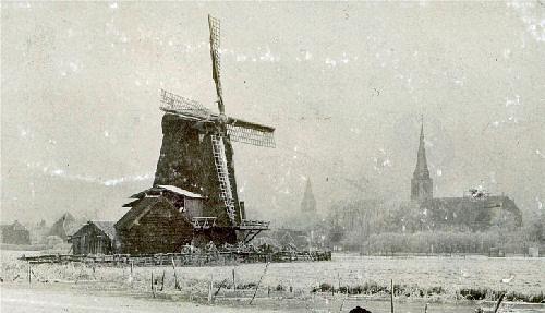 3, Molen 01799 b De Hoop (Uitgeest), Foto van ca. 1900 (coll. Jacques Dersjant) | Database Nederlandse molens media-bestand