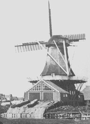 Molen 03010 d De Haan (Franeker/ Frjentsjer), Foto: n.n. | Database Nederlandse molens media-bestand
