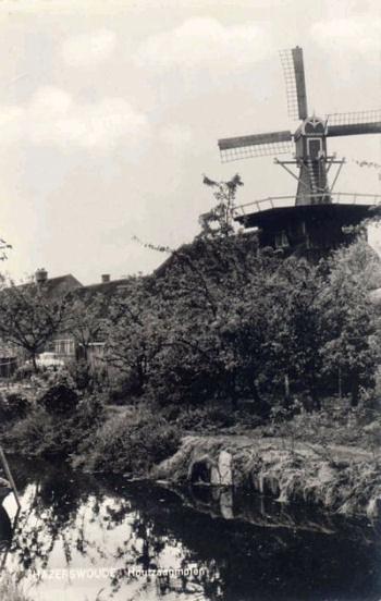 Molen 00949 Dekkermolen (Hazerswoude-Dorp), Ansichtkaart, collectie Leo van der Drift | Database Nederlandse molens media-bestand