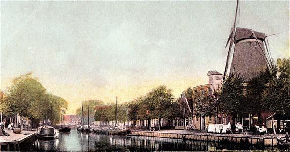 1, Molen 01441 c De Hoop / Molen van Zwart (Sneek/ Snits), Ansichtkaart, 1904, uitg. S. Bakker, coll. G.Helfferich, zie aanvullingen | Database Nederlandse molens media-bestand