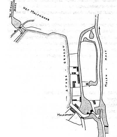 1, Molen 03137 a Stadsmolen (Lochem), Plattegrond molenterrein | Database Nederlandse molens media-bestand