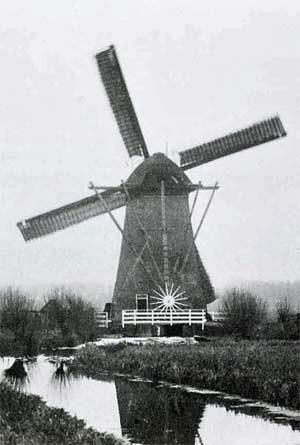 Molen 02767 a Polder Buitenland van Rhoon, Buitenlandse watermolen (Rhoon), Foto: n.n. | Database Nederlandse molens media-bestand