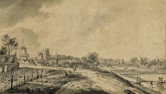 2, Molen 12065 Koornbloem / De Korenbloem / (Steene Moole?) (Dordrecht), Pentek. P.C. la Farque, 1765-1775 Afb. coll. Rad 552_230249, zie aanvullingen | Database Nederlandse molens media-bestand