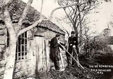 Molen 01107 t Polder Krommenie, De Pulp (Krommenie), De molen in 1860 (foto: verzameling F. Rol) | Database Nederlandse molens media-bestand