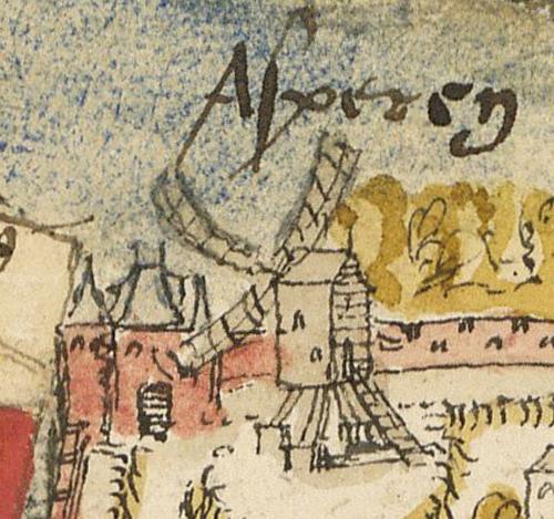 1, Molen 01209 g De Haas voorganger (Asperen), kaartfragment 1549, zie externe verwijzing | Database Nederlandse molens media-bestand