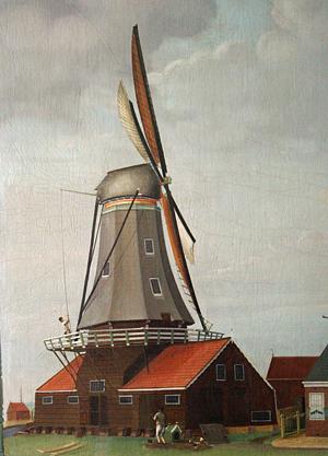 Molen 03293 b De Hoop ( Woudsend/ Wâldsein), Fries Scheepvaartmuseum-Ype ColsgakamerFoto Ronald Bakker, 9 juli 2016 | Database Nederlandse molens media-bestand
