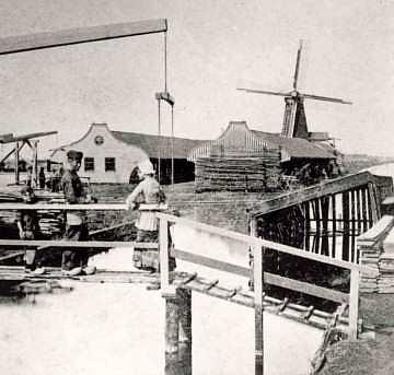Molen 04908 m De Groene Jager (Koog aan de Zaan), Ansichtkaart nr. 327 uitg. K. Tanger | Database Nederlandse molens media-bestand