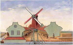1, Molen 04908 m De Groene Jager (Koog aan de Zaan), Schilderij uit de collectie van het molenmuseum te Koog aan de Zaan | Database Nederlandse molens media-bestand