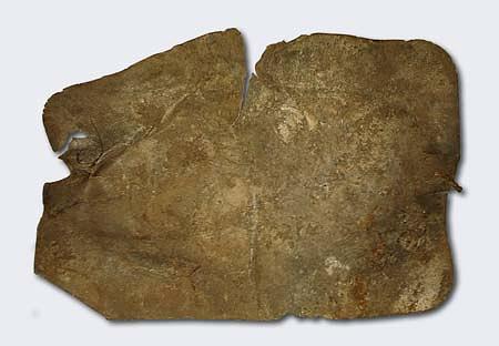 1, Molen 02876 a Heimolen (Heimolen), opgegraven stuk lood op de vm molenlocatie | Database Nederlandse molens media-bestand