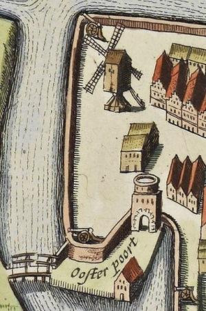 2, Molen 11852 Oosterpoortmolen (Franeker/ Frjentsjer), atlas De Wit, 1698 | Database Nederlandse molens media-bestand