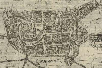 1, Molen 11852 Oosterpoortmolen (Franeker/ Frjentsjer), Pieter Feddes van Harlingen, het beleg van Franeker 1500, vervaardigd ca. 1621 | Database Nederlandse molens media-bestand