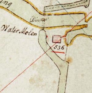 Molen 16322 Veenzijdsche polder (Wassenaar), fragment kadaster | Database Nederlandse molens media-bestand