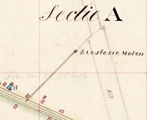 2, Molen 02571 a Biesterpolder / Biestersemolen (Schalkwijk), fragment kadaster 1811-1832 | Database Nederlandse molens media-bestand