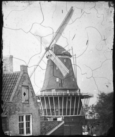 1, Molen 06490 a De Bok (Amsterdam), Foto van Jacob Olie Jbz., (1834-1905) rond 1863 | Database Nederlandse molens media-bestand